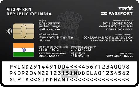 smart card passport india|E .